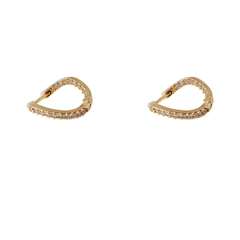 Zircon Classic Hoop Earrings