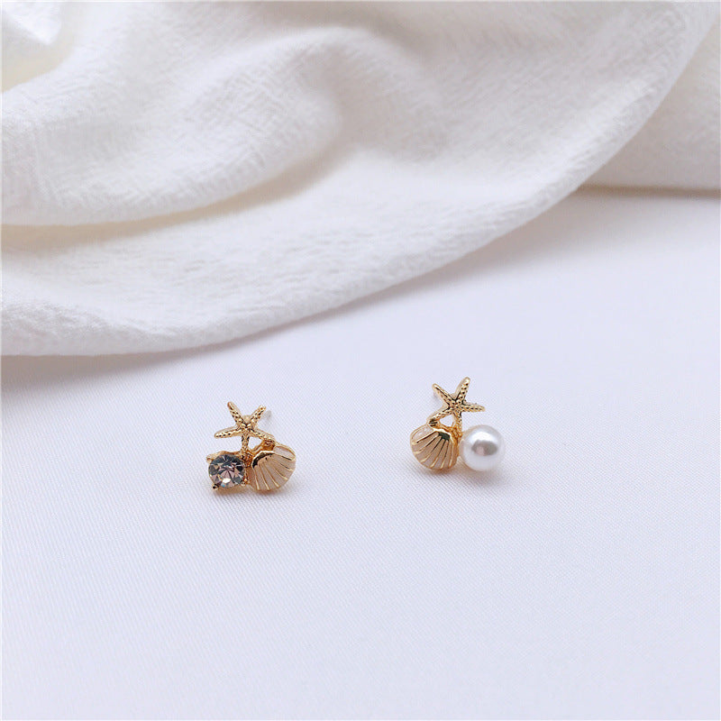 Sea shell and sea star ear clamp