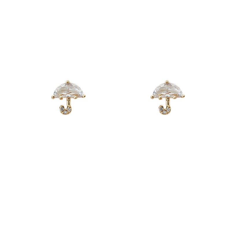 Zircon Umbrella Ear Stud